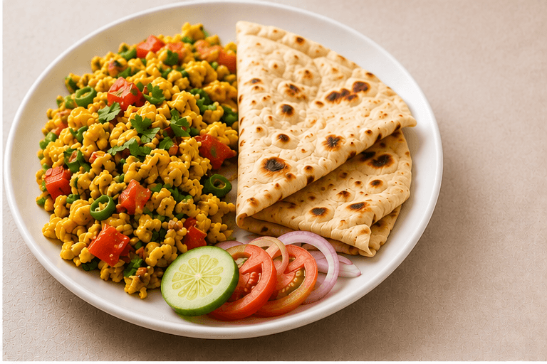 Egg Bhurji Meal